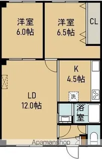 メゾンクレイン【3階】の間取り